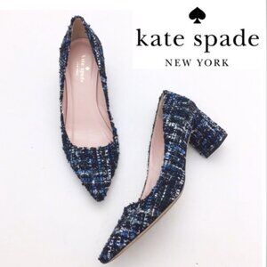 Kate Spade New York 'Milan' Blue Multi-Tweed Pump